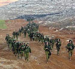 Příslušníci brigády Nachal se vrací z Libanonu, 2006
