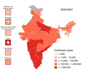 COVID-19 pandemic in India Ongoing COVID-19 viral pandemic in India