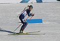 Čeština: Ingela Anderssonová ze Švédska na startu sprintu žen na Světovém poháru 2014-15 v Novém Městě na Moravě English: Ingela Andersson at Biathlon World Cup 2015 in Nové Město, Czech Republic – sprint women