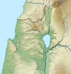 ガリラヤ湖の位置（イスラエル北部内）