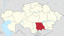 Jambyl in Kazakhstan.svg