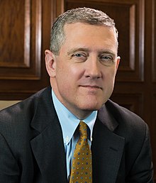 In February 2021, the Fed's Bullard said he did not see a bubble: "That's just normal investing". JamesBullard.jpg