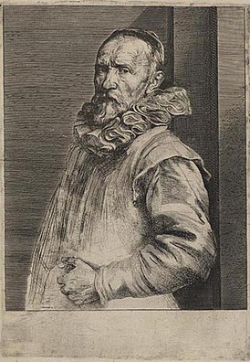Портрет Яна де Валя. Гравюра Антониса Ван Дейка (ок. 1620)