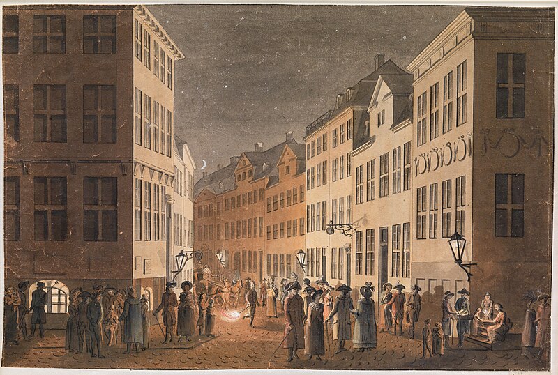 File:Jes Bundsen, Parti af Østergade set fra Kongens Nytorv, 1788, KKSgb5092, Statens Museum for Kunst.jpg