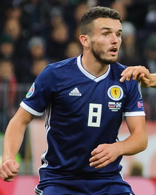 McGinn playing for Scotland in 2019