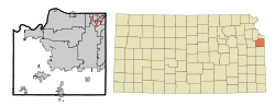 Location of Countryside, Kansas