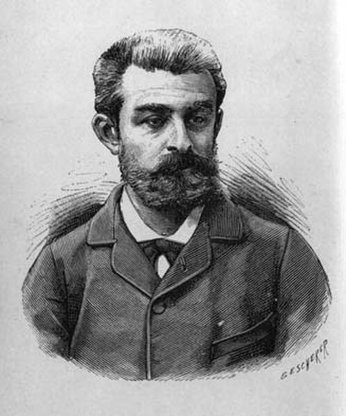 Portray of Huysmans by Louis Félix Beschere (1886)