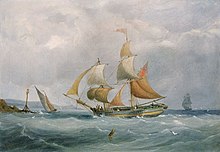 A small trading brig entering the Bristol Avon, painted by Joseph Walter Joseph Walter - A Trading Brig Entering the Bristol Avon.jpg