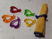 Juego de servilleteros de plástico de colores