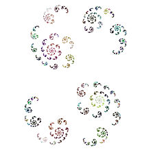 The Julia set of the polynomial
f
(
z
)
=
z
2
+
c
{\displaystyle f(z)=z^{2}+c}
with
c
[?]
0.383
-
0.0745
i
{\displaystyle c\doteq 0.383-0.0745i}
. This is a Cantor set. Julia set (Rev formula 02).jpg