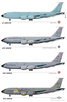 Active KC-135 aircraft liveries