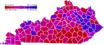 Kentucky 2008 Senate Results by County