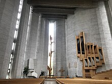 Kaleva-Kirche von innen