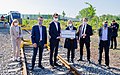 * Nomination Landesgartenschau 2020 in Kamp-Lintfort: Local politicians and officials after the train maiden voyage --Carschten 07:25, 20 May 2020 (UTC) * Promotion  Support Good quality -- Johann Jaritz 07:35, 20 May 2020 (UTC)