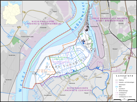 Karte Luneplate 2015