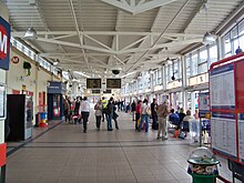 Interior of Keighley bus station Keighley bus station interior.jpg