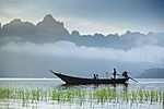 A boat in Cheow Lan Lake