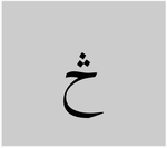 Khowar Special Character tsey- This letter is used in khowar and Pashto languages only.png