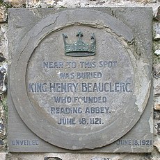 King Henry I Burial Plaque - geograph.org.uk - 397651 cropped.jpg