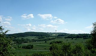 Knüll low mountain range in Hesse in Germany