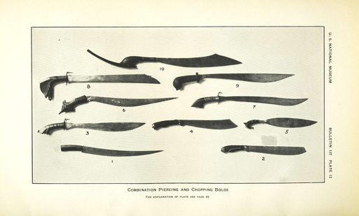 Krieger 1926 Philippine ethnic weapons Plate 12