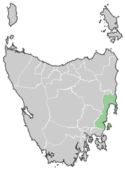 Municipalità di Glamorgan Spring Bay – Mappa