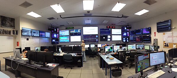 The LIGO Livingston control room as it was during Advanced LIGO's first observing run (O1)