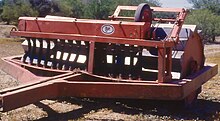 A land imprinter with seeder for planting grasses in rangeland and other desert environments. Land-Imprinter-368-Robert-M-Dixon-1024.jpg