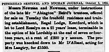 Langtry buys Regal Lodge (situated in the village of Kentford, near Newmarket in the English county of Suffolk) from Baird's estate in 1893 Langtry buys Regal Lodge 2.JPG