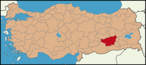 Diyarbakır (provinca) na zemljevidu