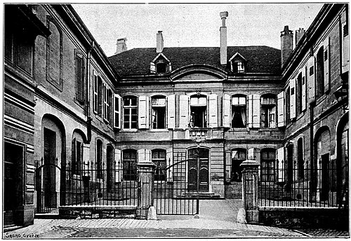 Ancienne maison du Bourgmestre A. de Polier sur la place de Saint-François (démolie en 1896).