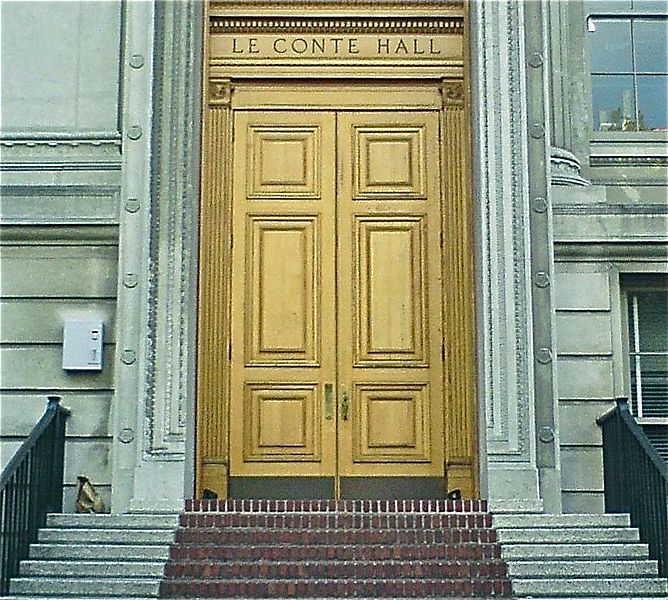 File:LeConte Hall west entrance.jpg