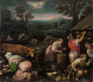 Ilanak, gan Leandro Bassano, moni 1590