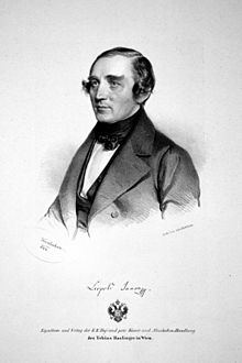 Leopold Jansa, Lithographie von Josef Kriehuber, 1844 (Quelle: Wikimedia)