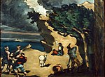 Les Voleurs et l'âne, par Paul Cézanne, FWN 612.jpg