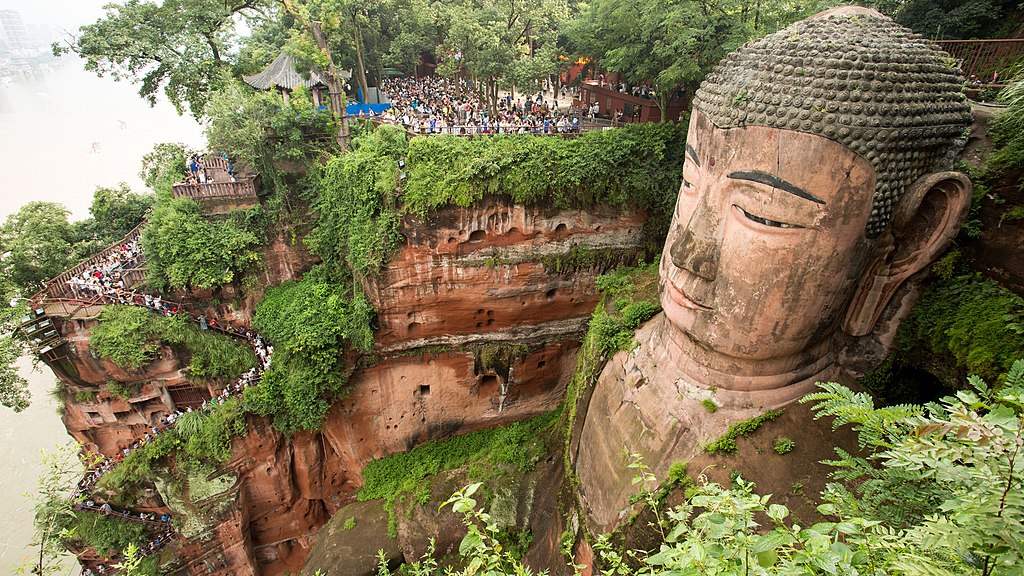 Großer Buddha von Leshan (gemischtes UNESCO-Welterbe in China) Leshan Giant Buddha