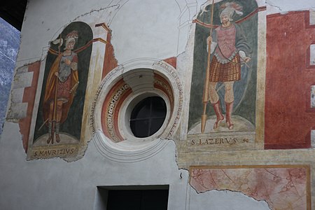 Affreschi della Chiesetta di San Maurizio e Lazzaro, Chiesa di Fondazione dell'Ordine di Casa Savoia del Re d'Italia