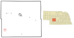 Location of Wallace, Nebraska