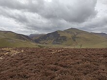 View from Little Cockup towards Blencathra and Skiddaw