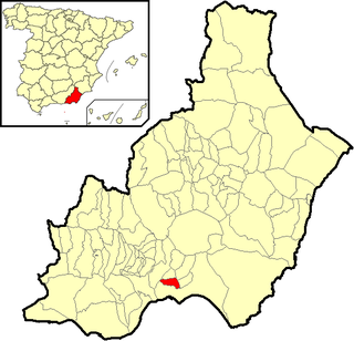 Poziția localității Huércal de Almería