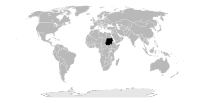 Sudan world location map