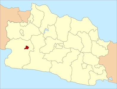 Peta wewidangan Kota Sukabumi ring Jawa Barat