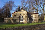 Walshford Lodge to Ribston Hall with Gatepiers and linking Walls