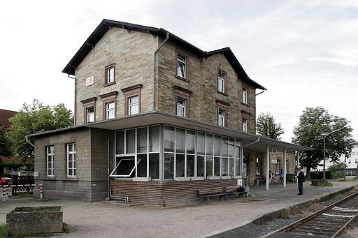 Bahnhof Lorsch, Start- und Endpunkt der Welterbetour Lorsch