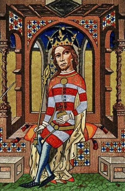 Louis I of Hungary from the 1360s Chronicon Pictum