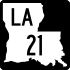 Louisiana Highway 21 markeri