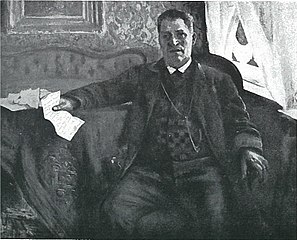 Porträt des Vaters Franz Heinrich Corinth mit Brief