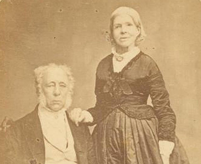 Colonel John George Nathaniel Gibbes and Elizabeth Gibbes, 1865. The building that would become Admiralty House was initially erected by the Gibbes fa