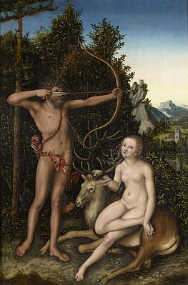 Lucas Cranach the Elder, Apollo and Diana, c. 1526