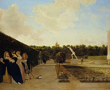 庭園の情景(1676) プリンストン大学美術館蔵